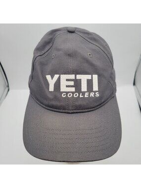 Yeti Coolers Unisex Adjustable Baseball Cap Black Embroidered Logo Casual Hat